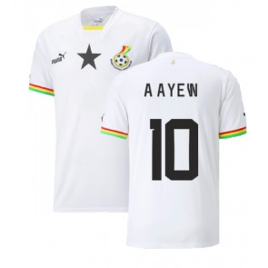 Ghana Andre Ayew #10 Replica Home Stadium Shirt World Cup 2022 Short Sleeve